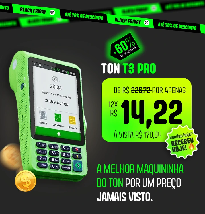 Aproveite a Black Friday Ton: Maquininhas com até 70% de Desconto e Cupons Exclusivos - tonmaquininha.com.br